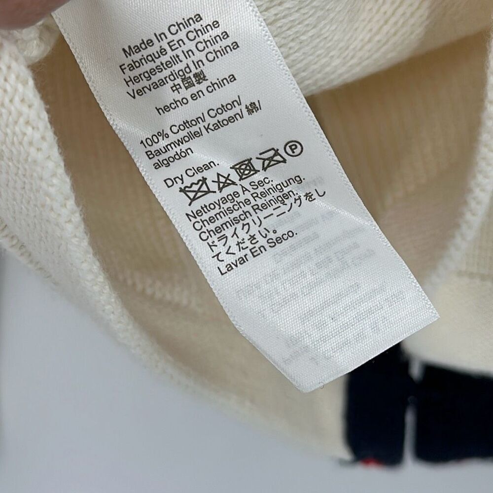 J.Crew Womens Cream Emilie Contrast Trim Ribbed Cardigan Size XXL - Picture 10 of 12